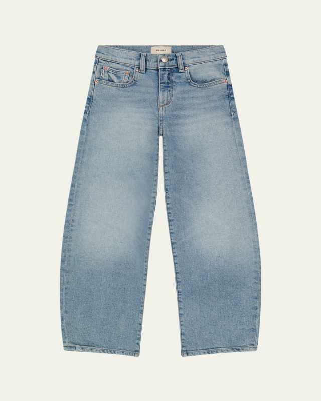 Girl's Lilia Barrel Jeans, Size 7-16